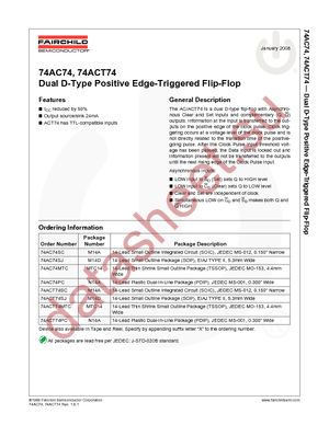 74ACT74SCX_SF86787A datasheet  